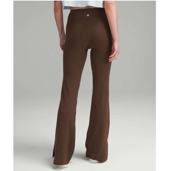 Lululemon Groove High-Rise Split-Hem Flared Pant Nulu Java Women's Size 2 NWT - Picture 2 of 12
